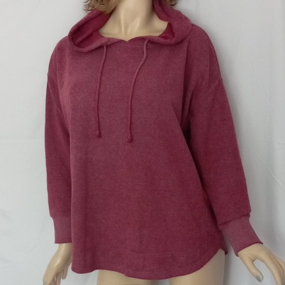 Miss Chievous Tops - Nwt MISS CHIEVOUS Grenat Hooded  Sweatshirt Sweater Top Sz 1X WARM!